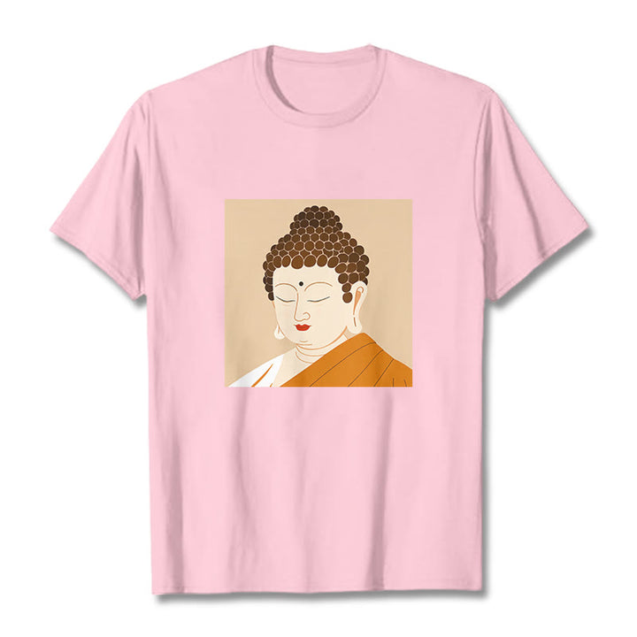 Maglietta Buddha Stones Chiudi gli occhi e rilassati Buddha Tee - Rosa chiaro - 2XL - image 12