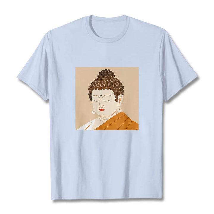 Maglietta Buddha Stones Chiudi gli occhi e rilassati Buddha Tee - Ciano chiaro - 2XL - image 18