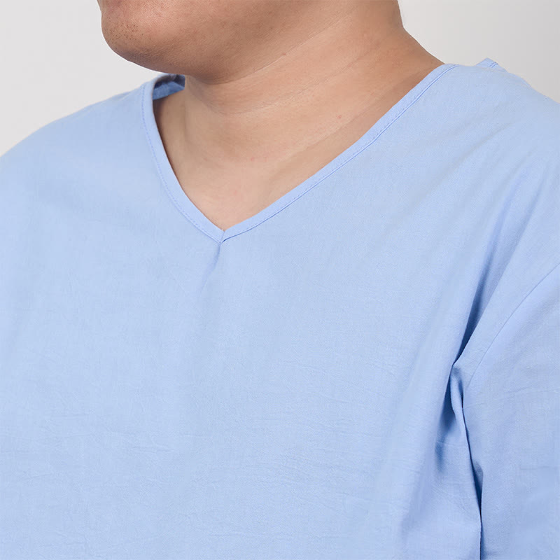 T-shirt da uomo a tre quarti con maniche a tinta unita e motivo Buddha Stones - image 1