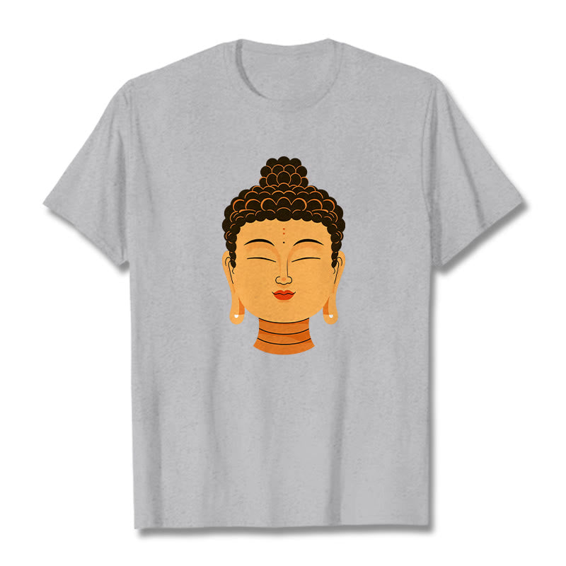 Buddha Stones Blessed Meditation Buddha Tee - Grigio chiaro - 2XL - image 18