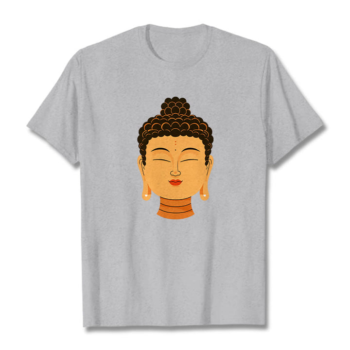 Buddha Stones Blessed Meditation Buddha Tee - Grigio chiaro - 2XL - image 19