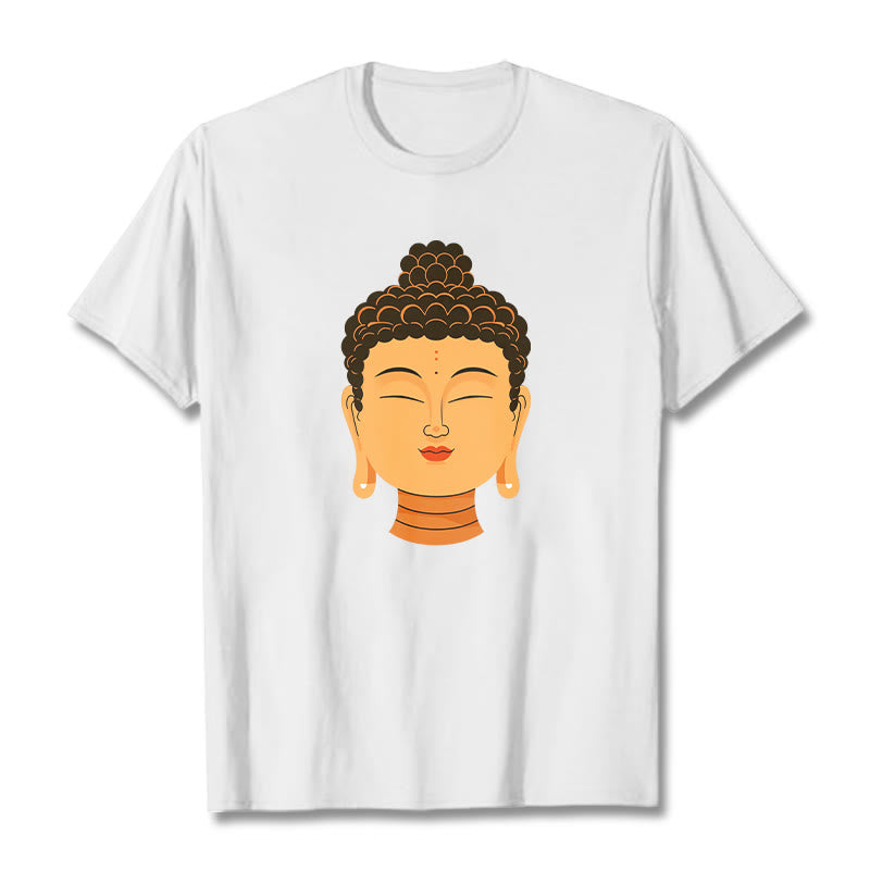 Buddha Stones Blessed Meditation Buddha Tee - Bianco - 2XL - image 1