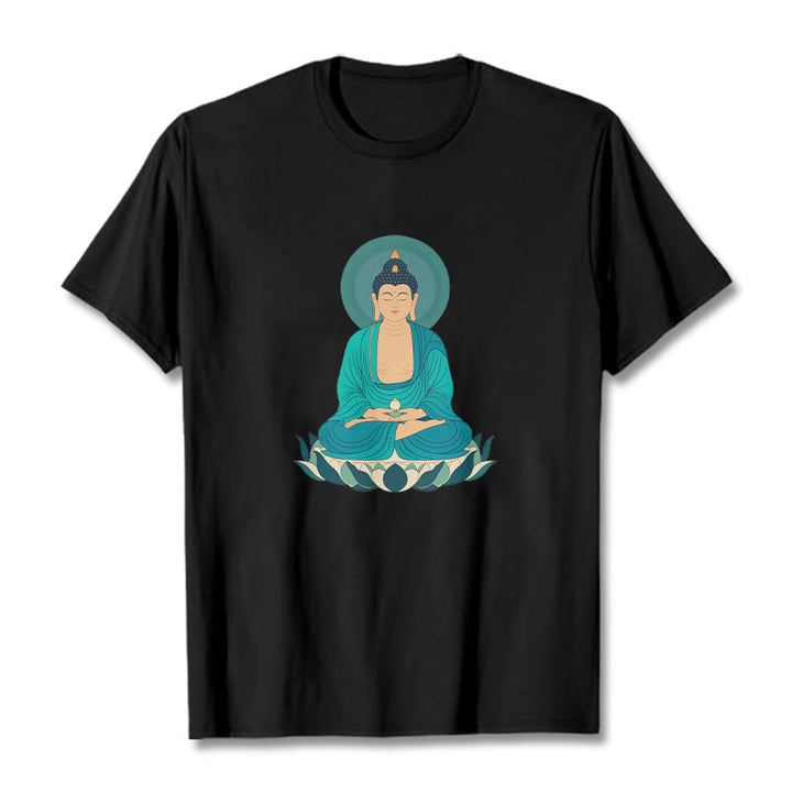 Maglietta Buddha Stones Lotus Meditazione Buddha Tee - Nero - 2XL - image 9
