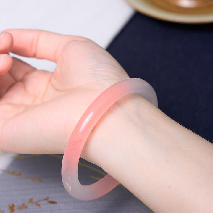 Buddha Stones che attraggono amore e protezione Bracciale rosa Bangle Bundle