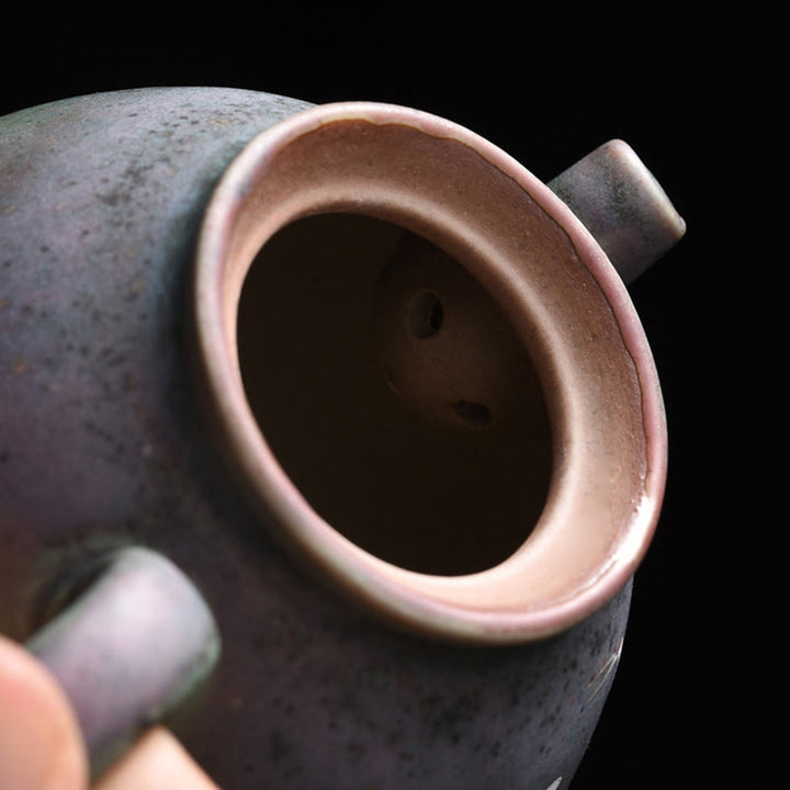 Teiera in ceramica Kung Fu cinese Gongfu, Buddha Stones , gru bianca, nuvola