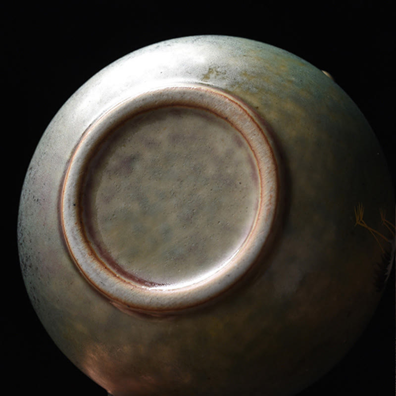 Teiera in ceramica Kung Fu cinese Gongfu, Buddha Stones , gru bianca, nuvola