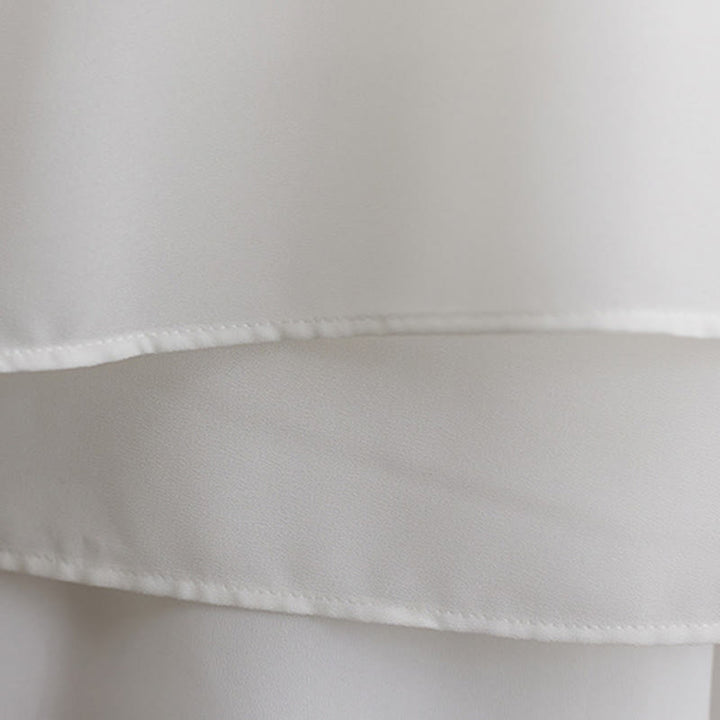 Buddha Stones 2 pezzi Frog-Bottone Manica lunga Midi Dress Pantaloni gamba larga Chiffon Zen Set da donna - image 13