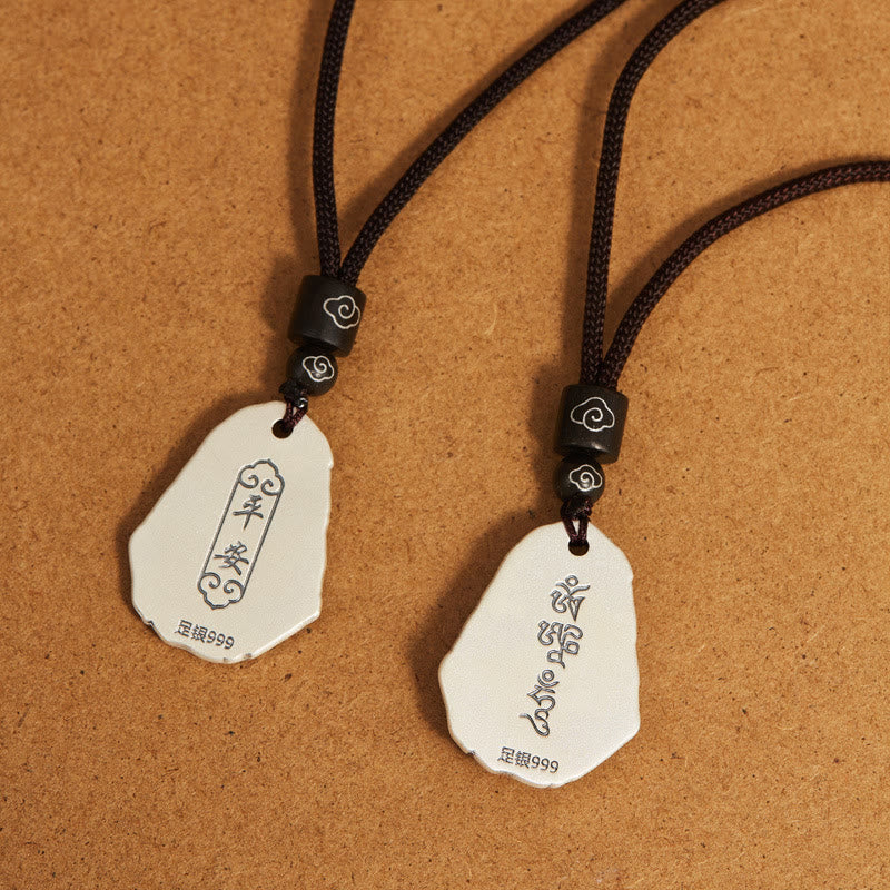 Collana con ciondolo Buddha Stones 999 Sterling Silver Ksitigarbha Buddha Zakiram Goddess - image 10