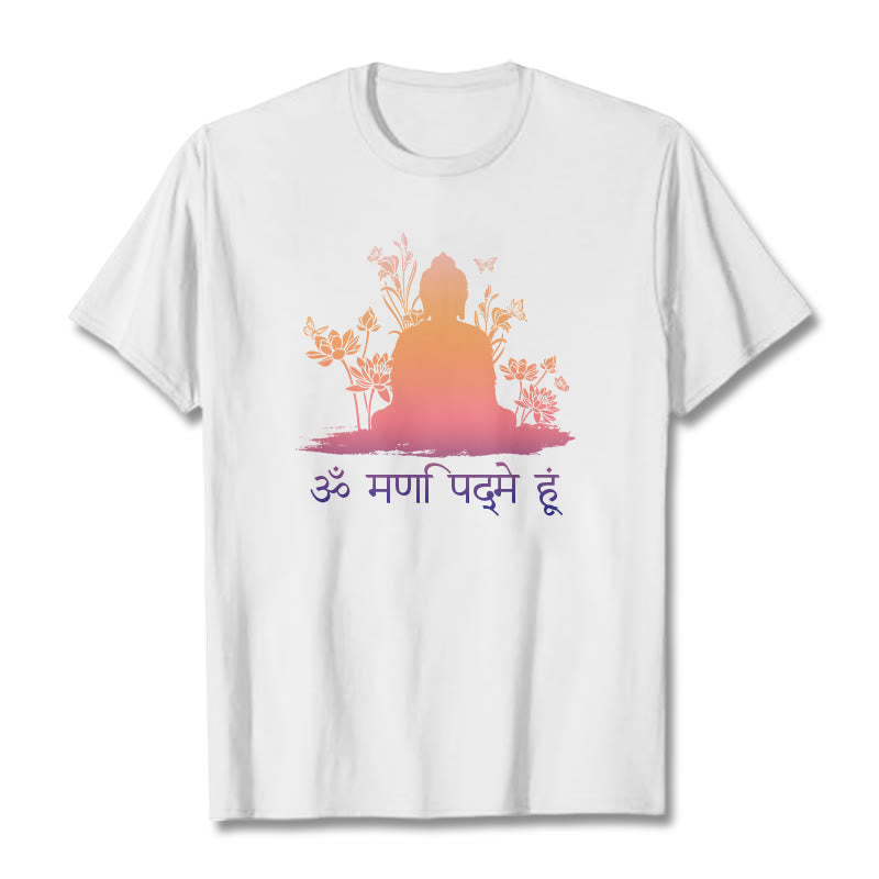 T-shirt Buddha Stones in sanscrito OM NAMAH SHIVAYA - Bianco - 2XL - image 0