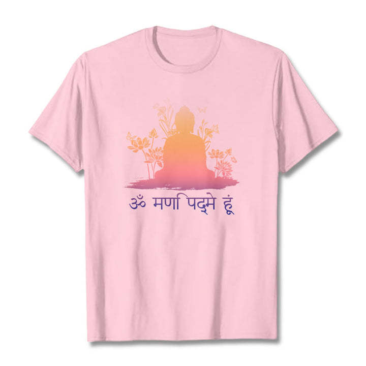 T-shirt Buddha Stones in sanscrito OM NAMAH SHIVAYA - Rosa chiaro - 2XL - image 17