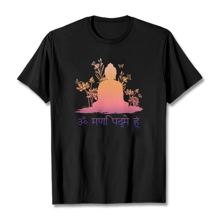 T-shirt Buddha Stones in sanscrito OM NAMAH SHIVAYA - Nero - 2XL - image 5