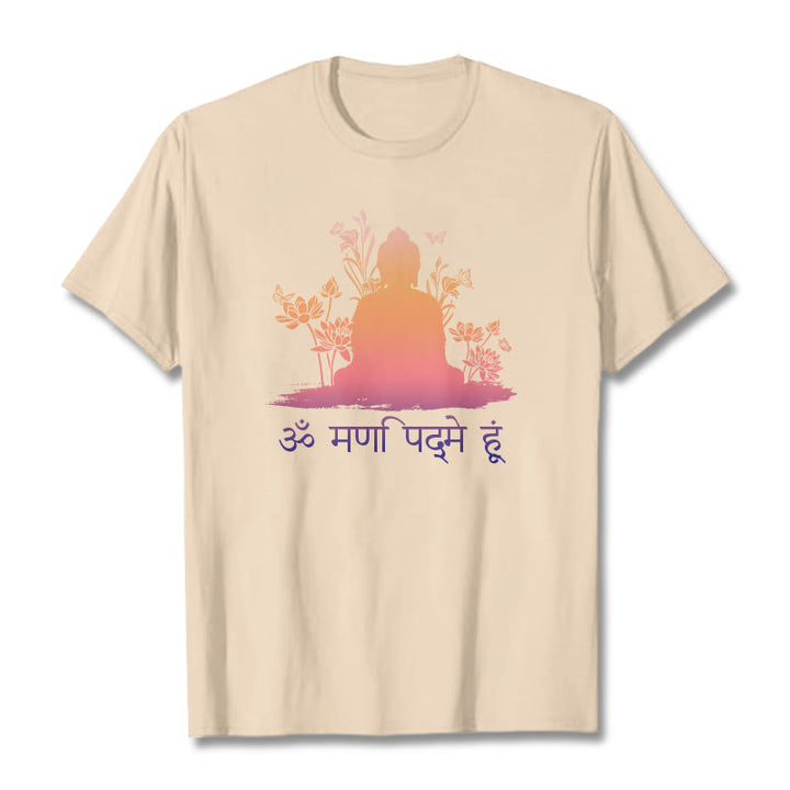 T-shirt Buddha Stones in sanscrito OM NAMAH SHIVAYA - Biscotto - 2XL - image 10