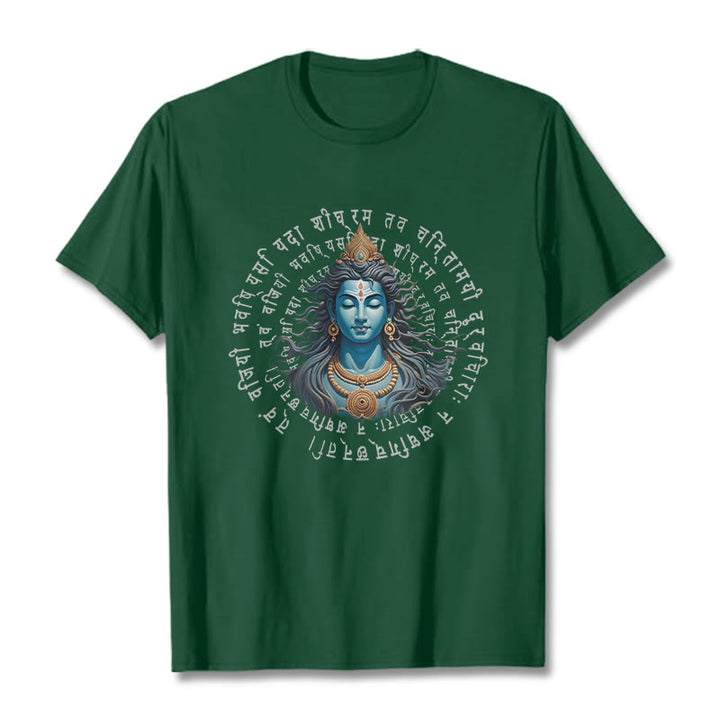 Maglietta Buddha Stones Sanscrito Hai Vinto Quando Impari - Verde foresta - 2XL - image 10