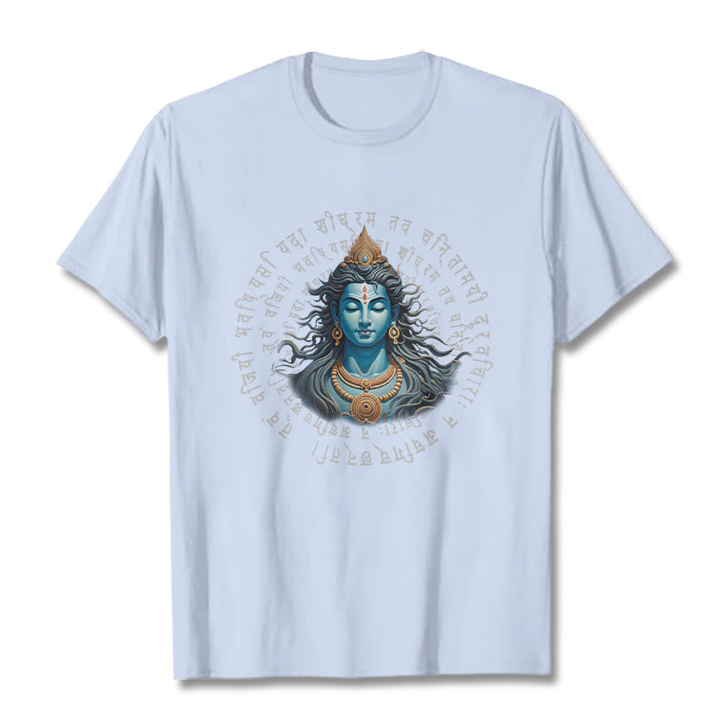 Maglietta Buddha Stones Sanscrito Hai Vinto Quando Impari - Ciano chiaro - 2XL - image 17
