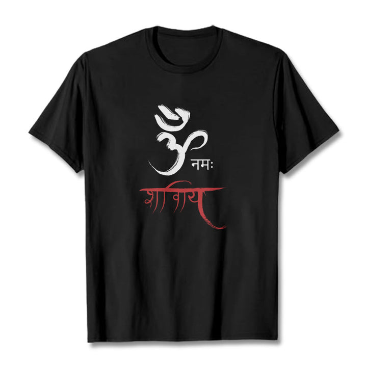 T-shirt Buddha Stones OM NAMAH SHIVAYA Mantra sanscrito