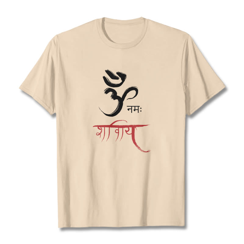 T-shirt Buddha Stones OM NAMAH SHIVAYA Mantra sanscrito