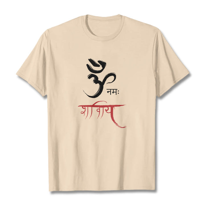 T-shirt Buddha Stones OM NAMAH SHIVAYA Mantra sanscrito