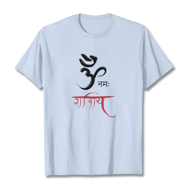 T-shirt Buddha Stones OM NAMAH SHIVAYA Mantra sanscrito - Ciano chiaro - 2XL - image 18