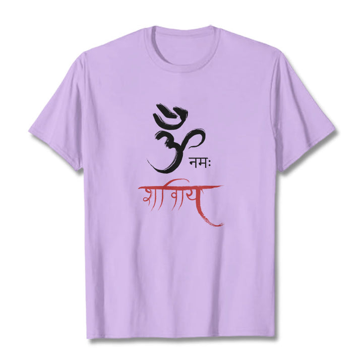 T-shirt Buddha Stones OM NAMAH SHIVAYA Mantra sanscrito
