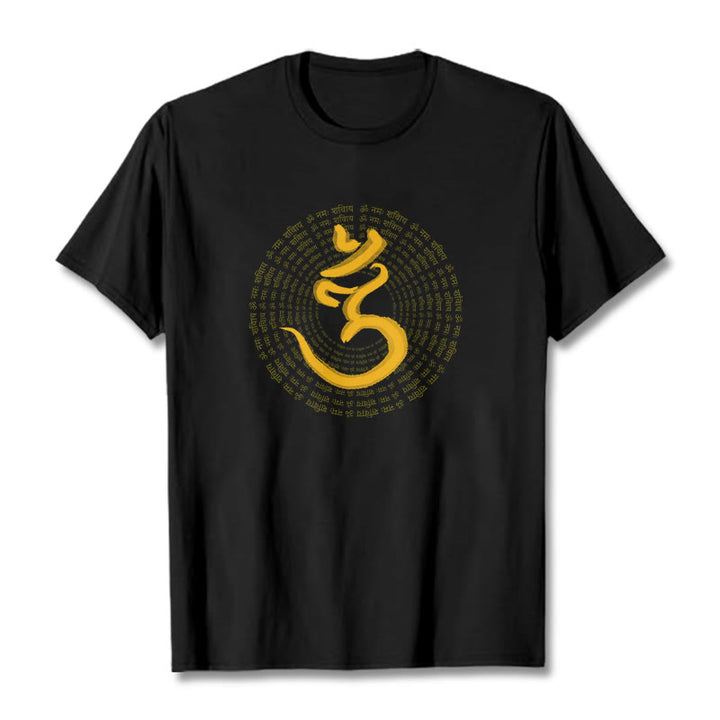 T-shirt Buddha Stones 108 OM NAMAH SHIVAYA Mantra sanscrito - Nero - 2XL - image 2