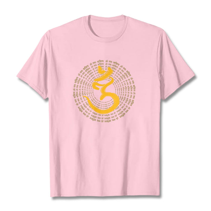 T-shirt Buddha Stones 108 OM NAMAH SHIVAYA Mantra sanscrito - Rosa chiaro - 2XL - image 12