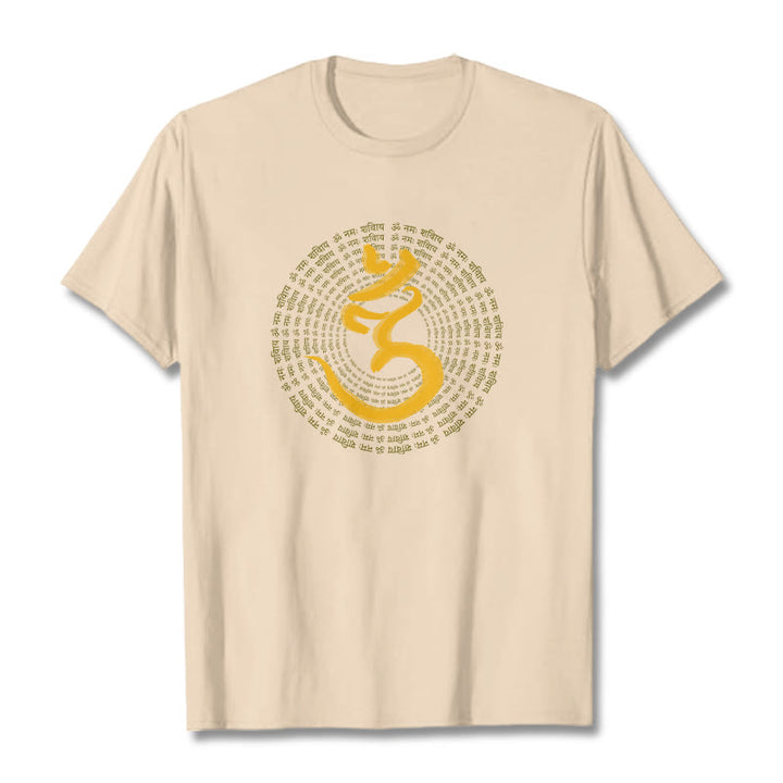 T-shirt Buddha Stones 108 OM NAMAH SHIVAYA Mantra sanscrito - Biscotto - 2XL - image 10