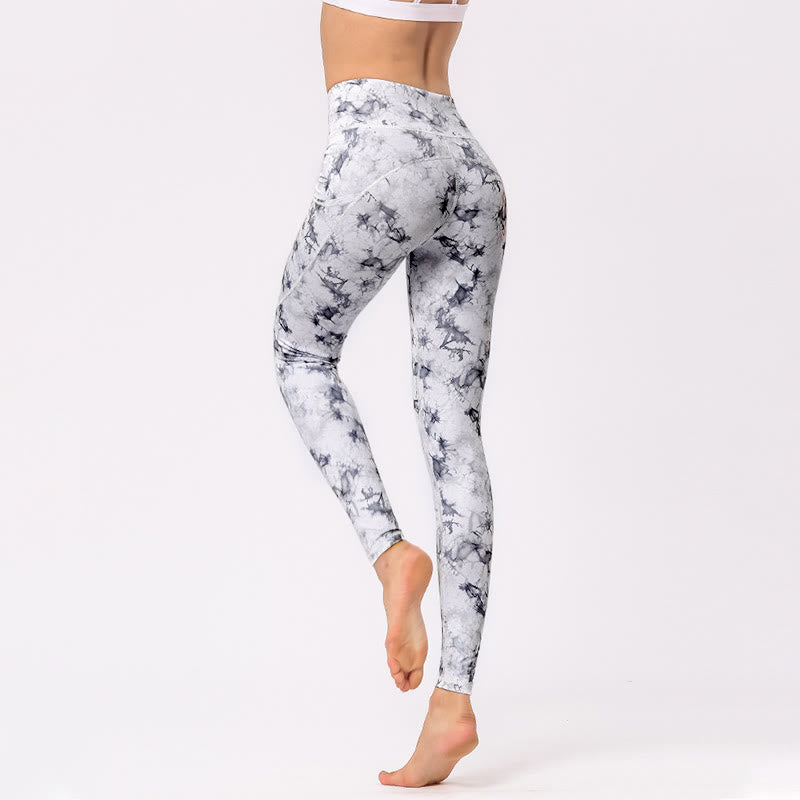 Pantaloni da yoga da donna con stampa colorata Buddha Stones Leggings sportivi da fitness - image 14