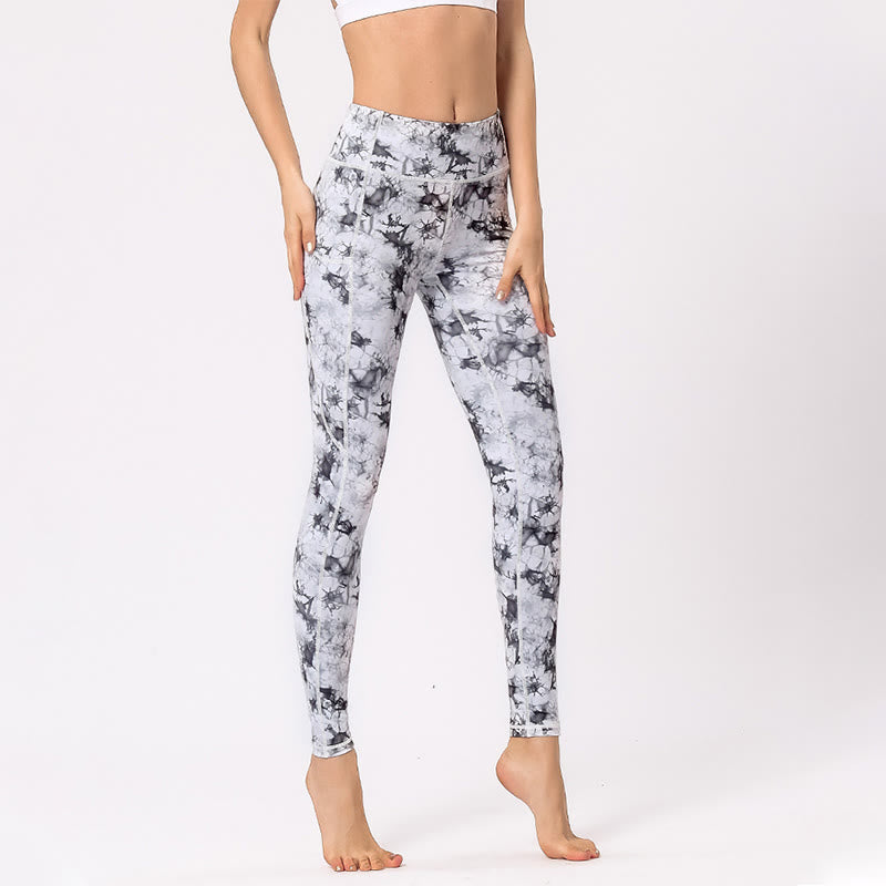 Pantaloni da yoga da donna con stampa colorata Buddha Stones Leggings sportivi da fitness - image 13