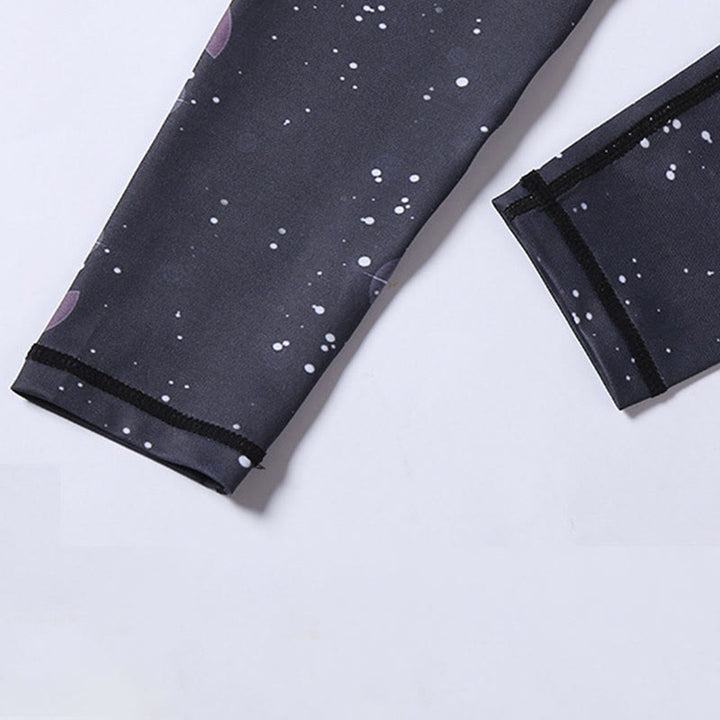 Leggings sportivi da yoga corti da donna con stampa Buddha Stones fiori di ciliegio Sakura Lines, pantaloni capri da yoga. - image 8