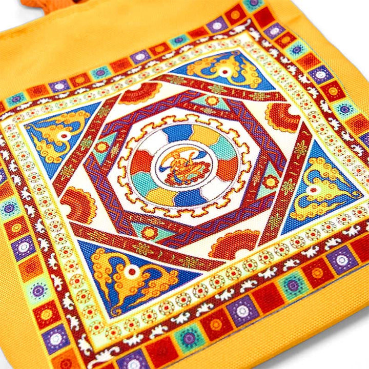 Buddha Stones Dunhuang Apsara volanti Statue di Buddha di loto Borsa di tela - image 18