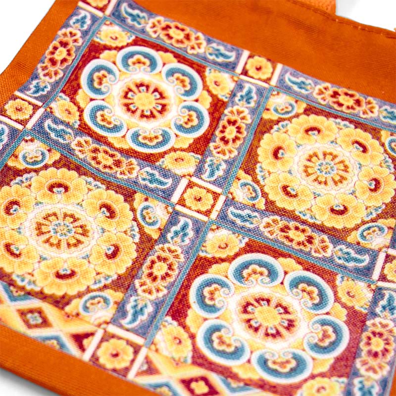 Buddha Stones Dunhuang Apsara volanti Statue di Buddha di loto Borsa di tela - image 13