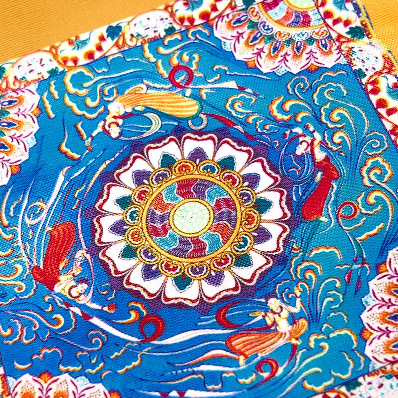 Buddha Stones Dunhuang Apsara volanti Statue di Buddha di loto Borsa di tela - image 9