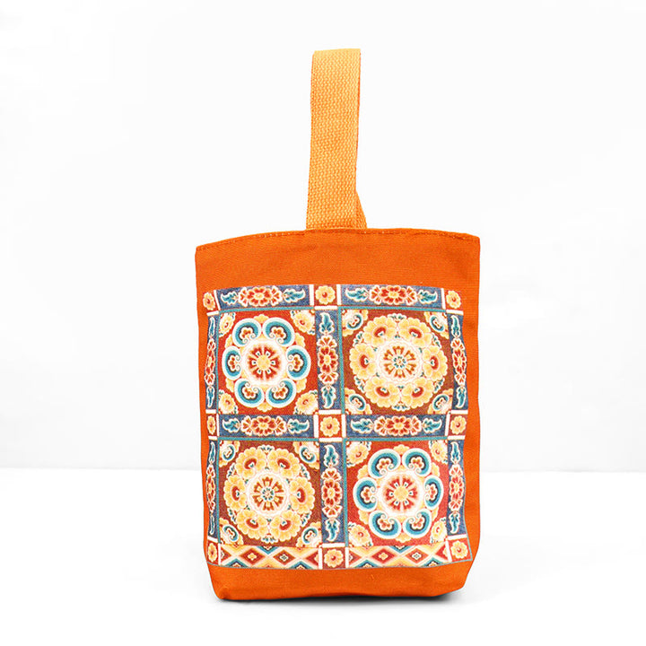 Buddha Stones Dunhuang Apsara volanti Statue di Buddha di loto Borsa di tela - image 12