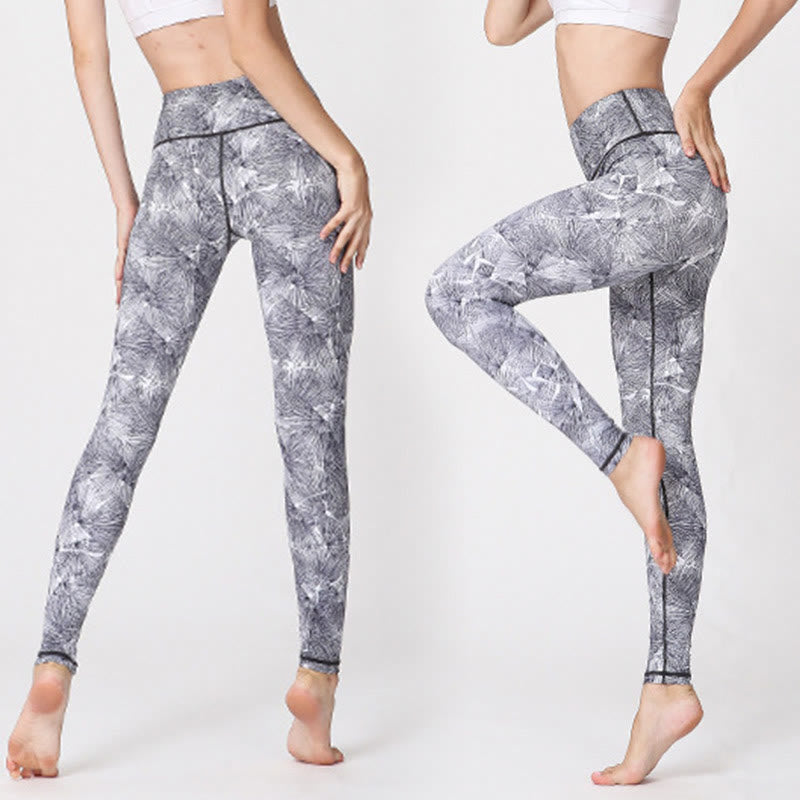 Leggings sportivi da fitness con stampa di Buddha Stones, pantaloni da yoga da donna - image 8