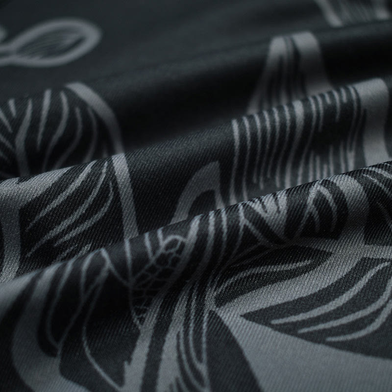 Leggings sportivi da fitness con stampa di foglie semplici Buddha Stones, pantaloni da yoga da donna - image 11