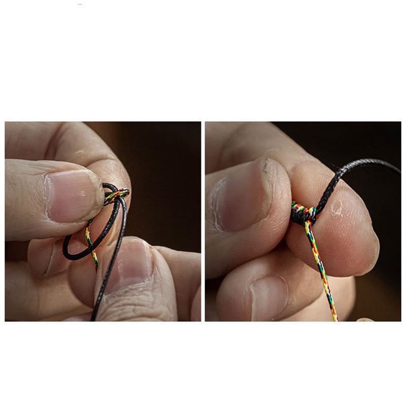 Bracciale intrecciato in argento sterling 925 fatto a mano con Buddha Stones, pace e gioia, protezione sicura e benefica - image 38