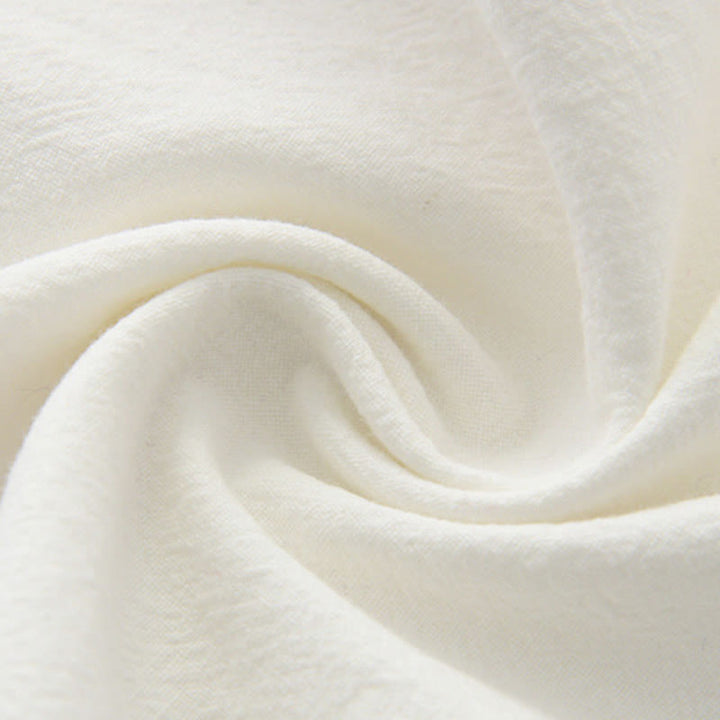 Buddha Stones Cinese Rana-Bottone Tang Suit Uomo Camicia Manica Corta Cotone Lino Abbigliamento Con Tasche - image 5