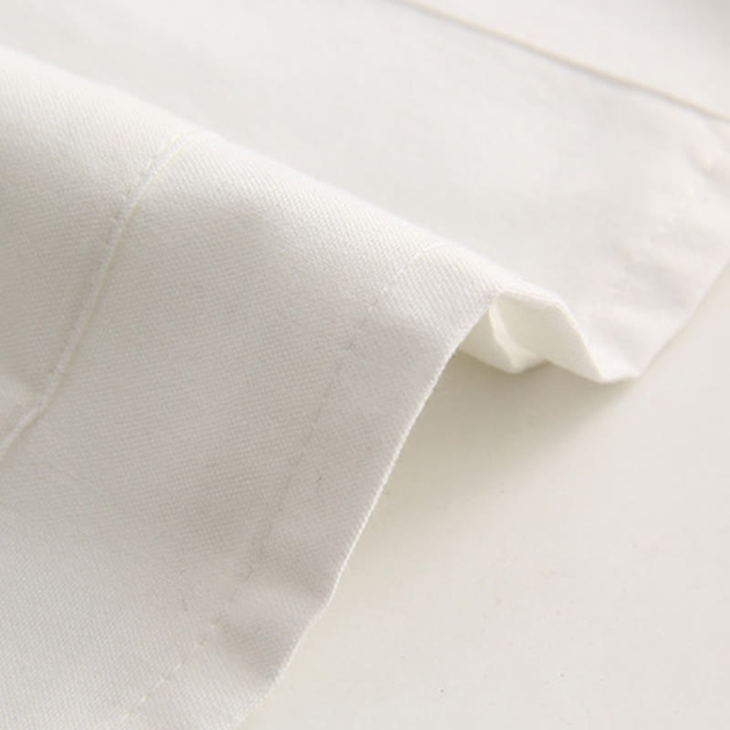 Camicia da uomo in cotone a maniche corte con bottoni a forma di rana cinese Buddha Stones Tang Suit con tasche - image 6