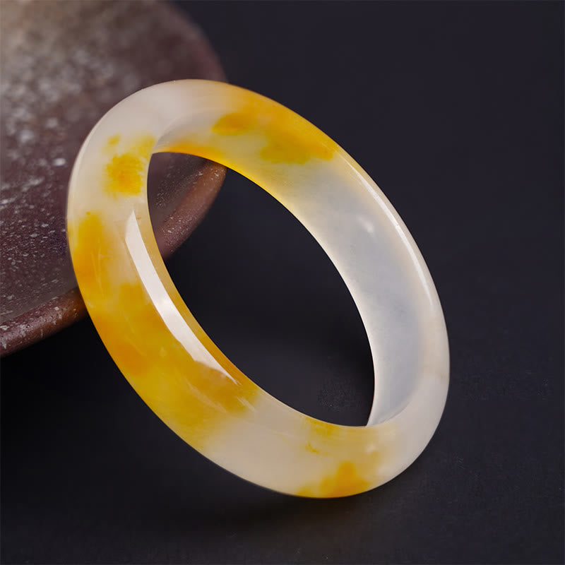Braccialetto Buddha Stones Calcedonio Giallo Armonia Positività - 64 mm - image 0