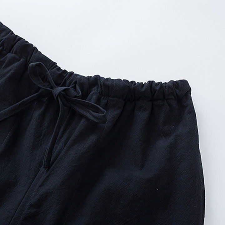 Completo da uomo tradizionale con rana e maglia a maniche corte e pantaloni, composto Buddha Stones e Frog Tang. - image 10