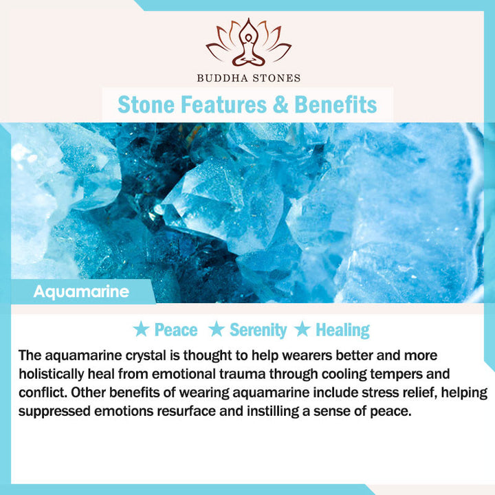 Bracciale Buddha Stones Aquamarine Pumpkin Pearl Wealth Protection