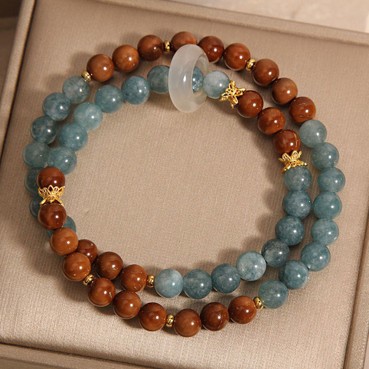 Braccialetto di giada con semi di Kuka Buddha Stones, ricchezza e fortuna