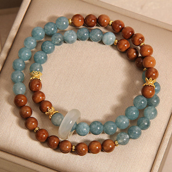 Braccialetto di giada con semi di Kuka Buddha Stones, ricchezza e fortuna