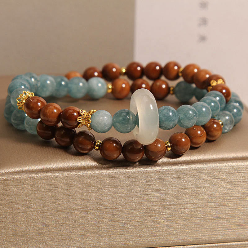 Braccialetto di giada con semi di Kuka Buddha Stones, ricchezza e fortuna
