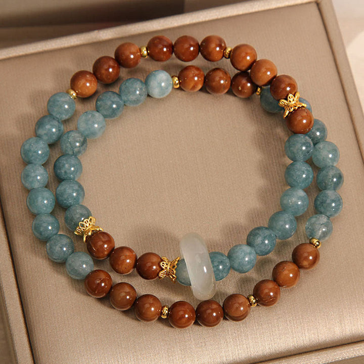 Braccialetto di giada con semi di Kuka Buddha Stones, ricchezza e fortuna