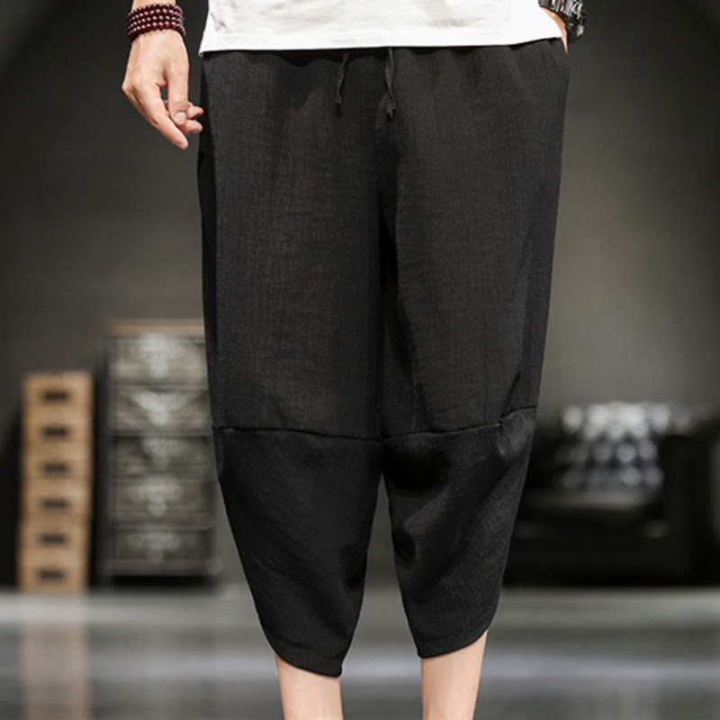 Pantaloni corti da uomo Buddha Stones Summer Solid con tasche - image 29