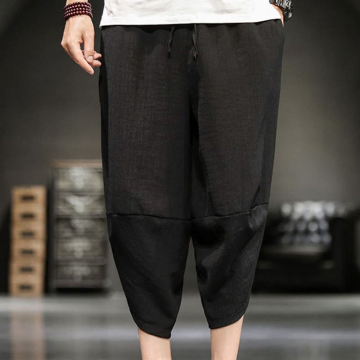 Pantaloni corti da uomo Buddha Stones Summer Solid con tasche - image 29