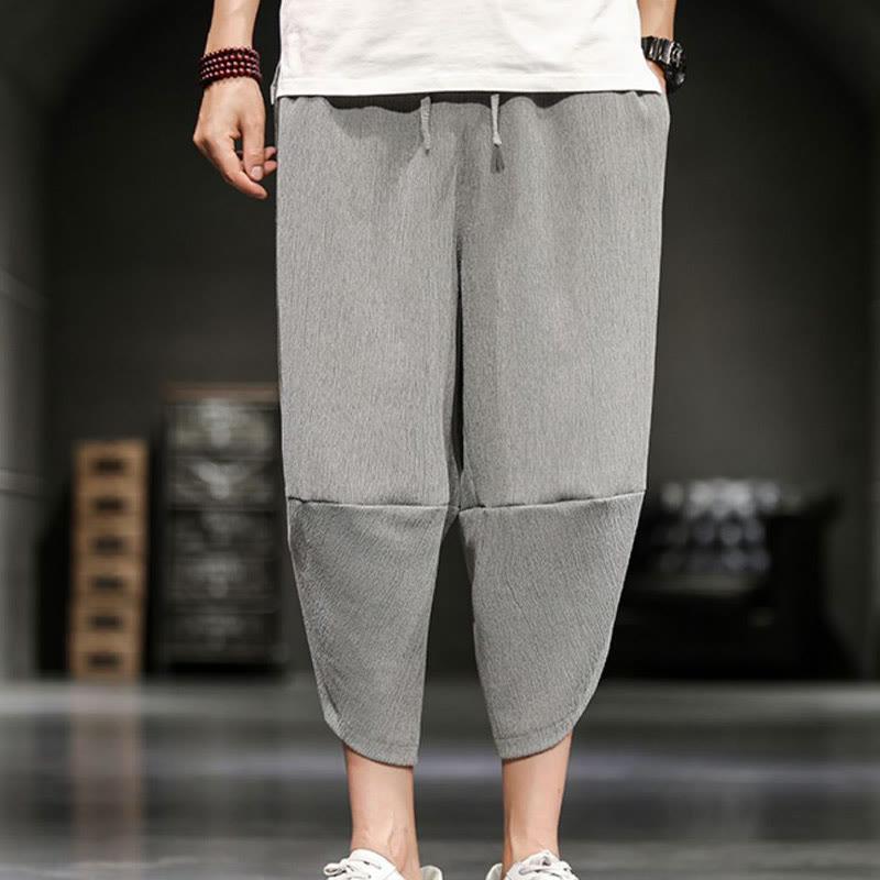 Pantaloni corti da uomo Buddha Stones Summer Solid con tasche - image 8