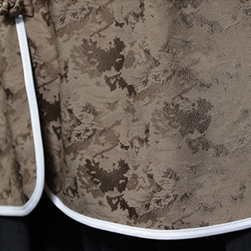 Camicia a maniche corte da uomo con stampa di bottoni e rana, stile cinese , Buddha Stones - image 15