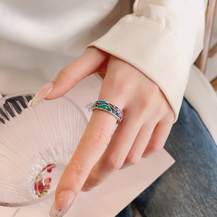 Buddha Stones 925 Sterling Silver Koi Fish Lotus Fortuna Tutto Va Bene Anello - image 7